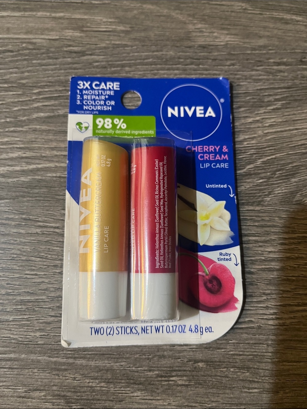 Nivea Cherry & Cream Lip Care Duo